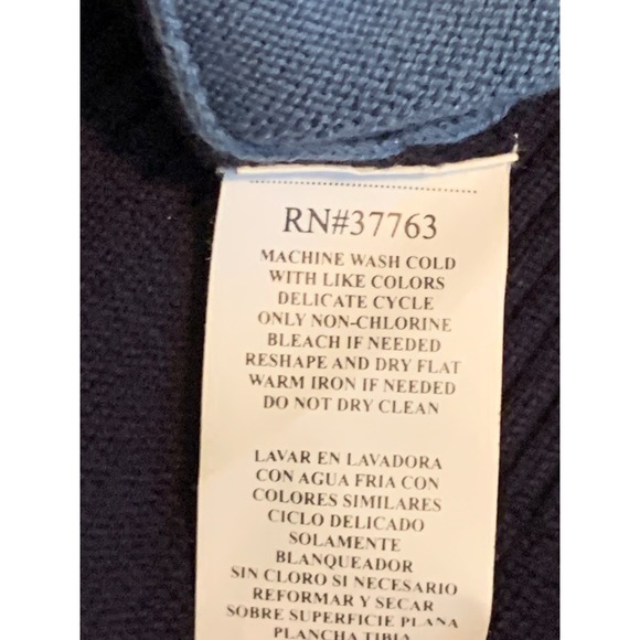 Perry Ellis 1/4 Zip Men's Sweater Pullover Argyle Mock Rockabilly Preppy Core Bl - Picture 7 of 10